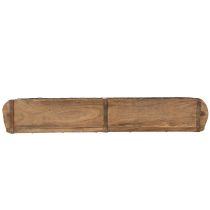 položky Drevený podnos s dvoma priehradkami, autentický tehlový tvar, vhodný do domácnosti alebo kancelárie, 60 cm