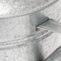 položky Vintage zinková krhlica, 27 cm - kvetináč do záhrady a na terasu, kovový kvetináč