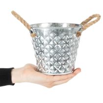 Článok Zinkový hrniec s lanovými rúčkami Ø14,5 cm V13 cm
