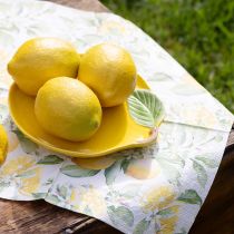 položky Citrónový tanier dekoračný tanier keramický citrónovo žltý 20×16cm