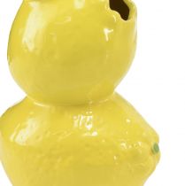 položky Citrónová váza váza na kvety žltá letná dekorácia keramická V20cm