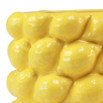 položky Citrónová váza keramický kvetináč citrónovo žltá Ø17cm V15cm