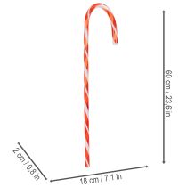 Článok Umelá cukrová trstina Vianočná dekorácia 60cm 3ks