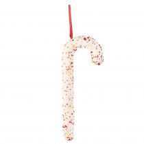 položky Vešiaky na cukrové palice, biele, farebné, trblietavé, 30 cm, 4-dielna sada