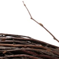 položky Klasický dekoratívny vŕbový veniec pre kreatívne aranžmány, 59 cm