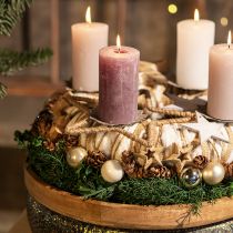 položky Adventná dekorácia, vianočná dekorácia hviezda, dekoračná hviezda juta Š15,5cm 8 kusov