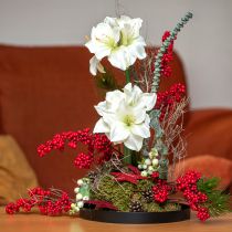 položky Amaryllis vianočné kvety umelé L55cm biele 2ks