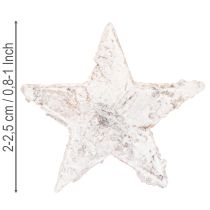 položky Brezové hviezdy mini 2cm - 2,5cm bielené 150 ks