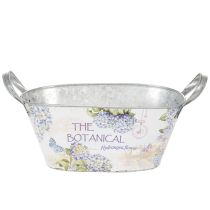 položky Oválna kovová misa na kvety s rúčkami, na hortenzie, 32×15×15 cm