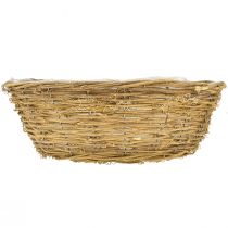 položky Veľká kvetinová misa, kvetináč s viničom, Ø40cm V13cm, prírodná dekorácia, dekorácia na stôl, jedinečný kus