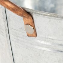 Článok Okrúhla kvetinová misa s rúčkami, kovová misa Ø17,5 cm V9 cm