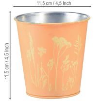 položky Kovový kvetináč, broskyňovo žltý, Ø11,5 cm V11,5 cm