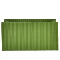 položky Kvetináč dlhý rebrovaný zelený olivovozelený 24x12cm 6 ks