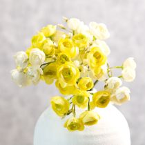 položky Kytica umelých iskerníkov, dlhotrvajúca kvetinová dekorácia na jar, 32 cm, 5 kusov