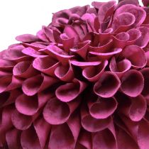 položky Dahlia umelé kvety s fialovými kvetmi Ø10cm L80cm 2ks