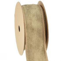položky Zamatová stuha ozdobná stuha bižutérna stuha zamatová hnedá Š50mm D8m