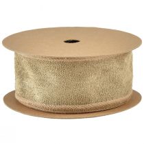 položky Zamatová stuha ozdobná stuha bižutérna stuha zamatová hnedá Š50mm D8m