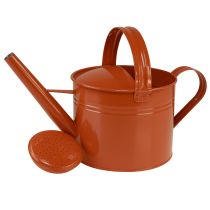 položky Kovová dekoratívna krhlica vo vidieckom štýle, oranžovo-hnedá, 26 cm, 5 l - Všestranné použitie ako kvetináč a dekoračná nádoba