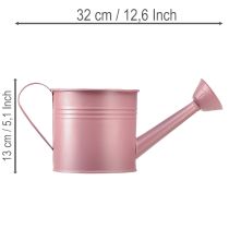 položky Dekoratívna krhlica, ružový kovový kvetináč, Ø13,5 cm V12,5 cm