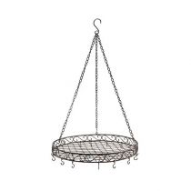 položky Ozdobný podnos na zavesenie Ø30cm hnedá L45cm