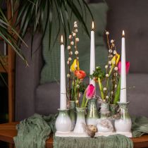 položky Dekoratívne keramické vázy na podnose, všestranná bytová dekorácia, 26 cm