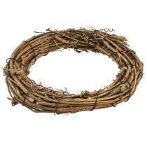 položky Dekoratívny krúžok mini veniec z viniča prírodný Ø15cm 6 kusov DIY dekorácia