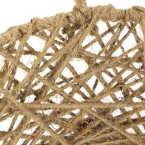 položky Dekoratívne jutové krúžky, prírodný štýl, závesná dekorácia, boho štýl, Ø38cm, 2 kusy, kovové krúžky, dekorácia na stenu, dekorácia na okno