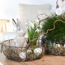 položky Drôtená miska na košík s rúčkou hnedá Ø35/30/25 cm Sada 3 ks