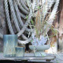 položky Elegantný dekoratívny lampáš s motívom trávy pre útulné bývanie, 12,5 cm, 2 kusy.