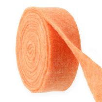 položky Plsťová stuha oranžová 7,5cm 5m