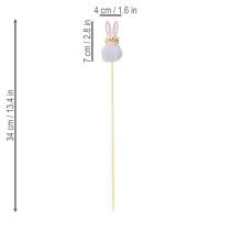 položky Nadýchané figúrky veľkonočných zajačikov pre veselé veľkonočné oslavy, dekorácia izby, 34 cm, 12 kusov