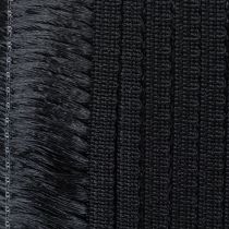 položky Čierna strapcová stuha 4 cm, kordónový lem, ozdobný lurex so strapcami 25 m