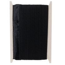 položky Čierna strapcová stuha 4 cm, kordónový lem, ozdobný lurex so strapcami 25 m