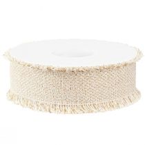 položky Strapcová stuha ozdobná stuha z bieleho zlata Š40mm L15m