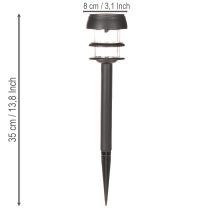 položky Solárne záhradné svetlá s hrotom do zeme, vonkajšie lampy na záhradné chodníky, 35 cm, 6 kusov