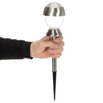 položky Solárne záhradné svetlá, guľové svetlá s hrotom do zeme, 36 cm, 4 kusy