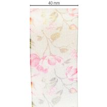 položky Darčeková stuha s kvetinovým vzorom na elegantné darčekové balenie, 15 m