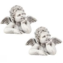 položky Náhrobná výzdoba poprsie anjela výzdoba hrobu polyresin 16×10×11,5cm 2 ks