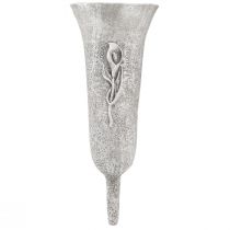 položky Náhrobná váza sivá váza na nalepenie s motívom kala V32,5cm