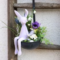 položky Stolička Bunny Edge Easter Bunny Flocked Purple Lilac – 2. voľba – 28 cm 3 ks