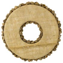 položky Prírodný veniec, jesenná dekorácia, žalude, veniec na dvere, veniec na stenu, DIY, Ø30cm