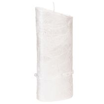 položky Svadobná sviečka, strieborná svadobná sviečka, biela sviečka 210/85 mm