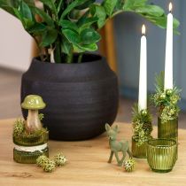 položky Drevené hríby dekoračné hríby drevo sivozelené Ø6cm V10cm 2ks