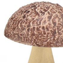 položky Drevené huby dekoračné huby dekorácia na stôl jesenné hnedé prírodné 5×6cm 8 ks