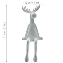 položky Dekoratívna hradba Elk V31 cm sivá, 3 ks