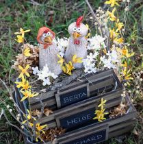 položky Keramické dekoračné kuriatka Veľkonočný kohút a sliepka V20/22cm 2 kusy