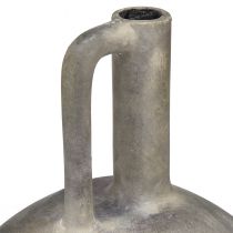 Článok Keramický vázový džbán starožitného vzhľadu keramická šedá hrdza V27cm