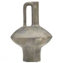 Článok Keramický vázový džbán starožitného vzhľadu keramická šedá hrdza V27cm