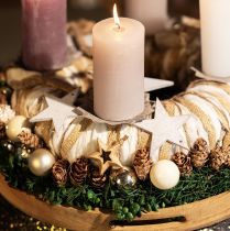 položky Svietnik na nalepenie Ø11cm V8cm hrdzavý efekt 4ks