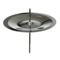 položky Svietnik s hrotom, strieborný 6 cm, 36 kusov